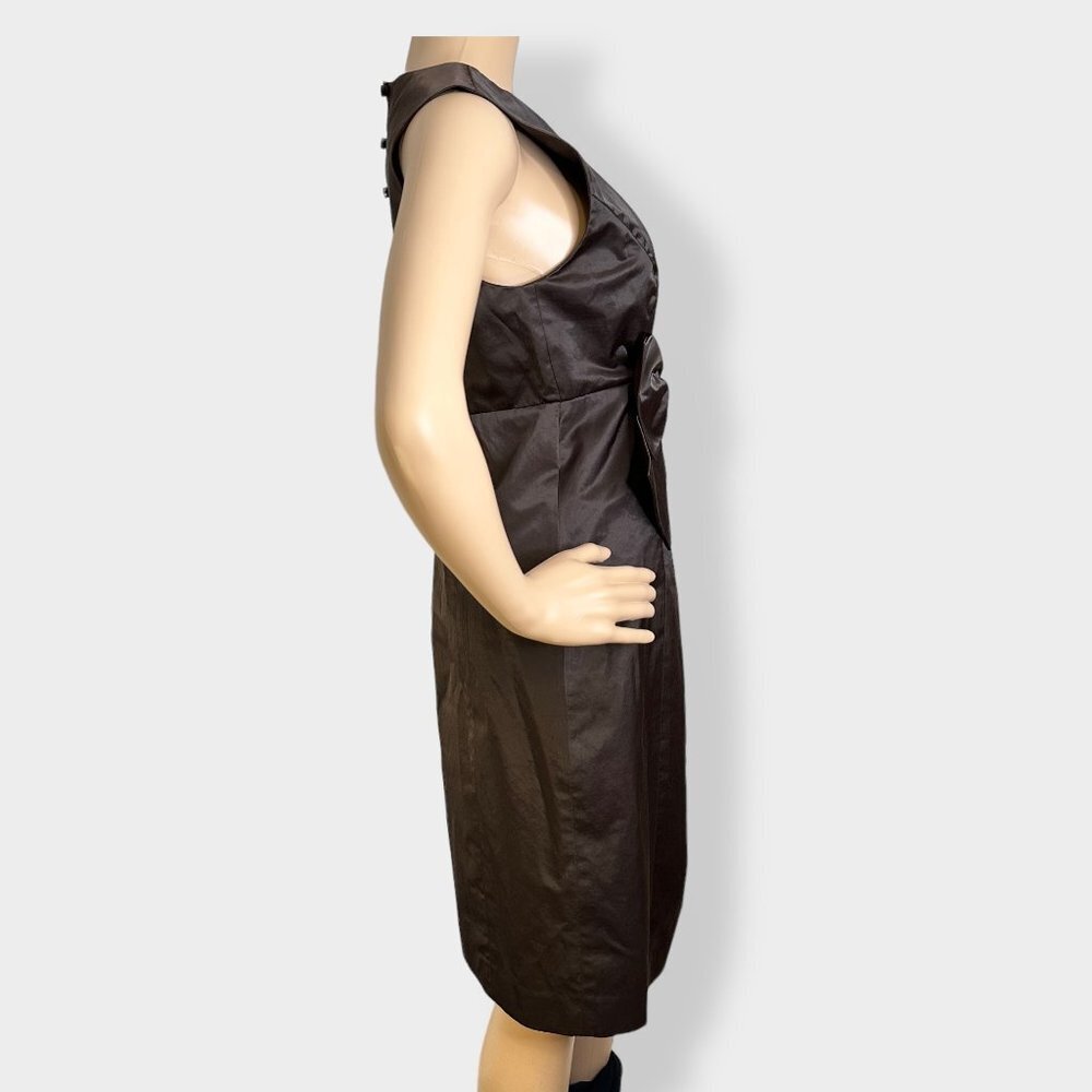 Orla Kiely‎ Brown Sleeveless Bow Dress - Picture 2 of 6